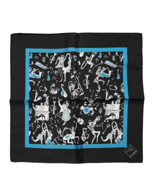 Dolce & Gabbana Black Jazz Club siidist meeste ruutfoulard
