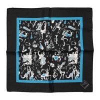Dolce & Gabbana Black Jazz Club siidist meeste ruutfoulard
