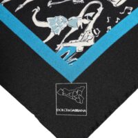 Dolce & Gabbana Black Jazz Club siidist meeste ruutfoulard