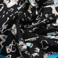Dolce & Gabbana Black Jazz Club siidist meeste ruutfoulard