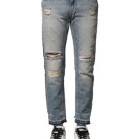 7723313.jpeg Dolce & Gabbana Light Blue Tattered sirgelõikelised meeste teksapüksid