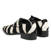 Dolce & Gabbana must-valged sebramustriga ponikarvast kingad