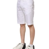 Dolce & Gabbana valged meeste stretšist teksapüksid bermuuda