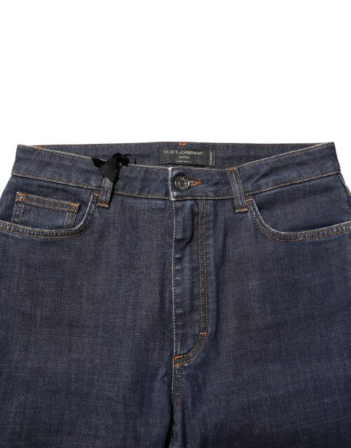 7751585.jpeg Dolce & Gabbana Blue Queen Patch AUDREY keskmise vöökõrgusega teksad