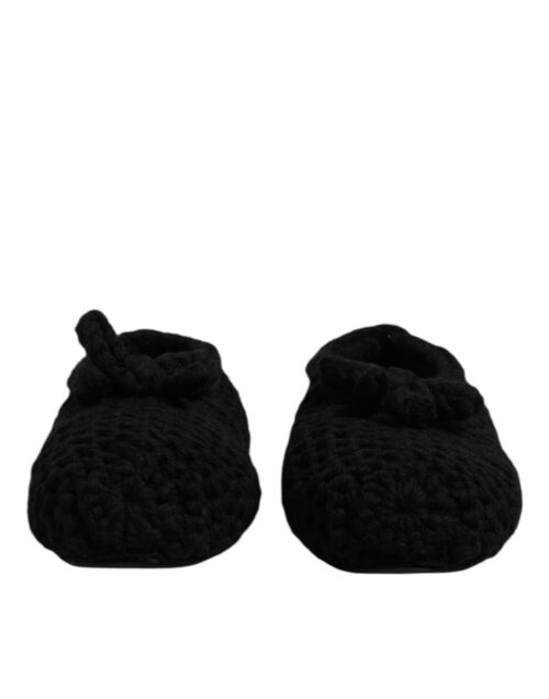 Dolce & Gabbana mustad villased baleriin-kingad