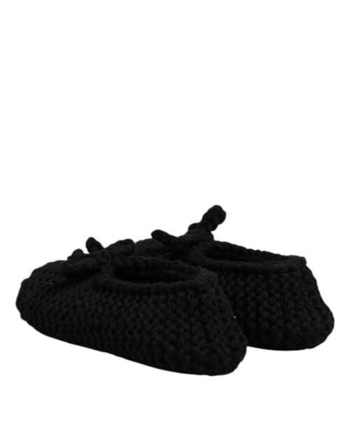 Dolce & Gabbana mustad villased baleriin-kingad