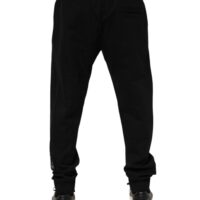 7799571.jpeg Dolce & Gabbana mustad meeste dressipüksid