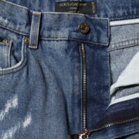 7854274.jpeg Dolce & Gabbana sinised kõrge vöökohaga katkised teksad