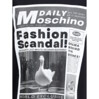 Moschino must puuvillane T-särk