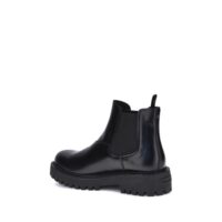 7857117.jpeg Prada Black Calf Leather Bos Taurus Chelsea Boots