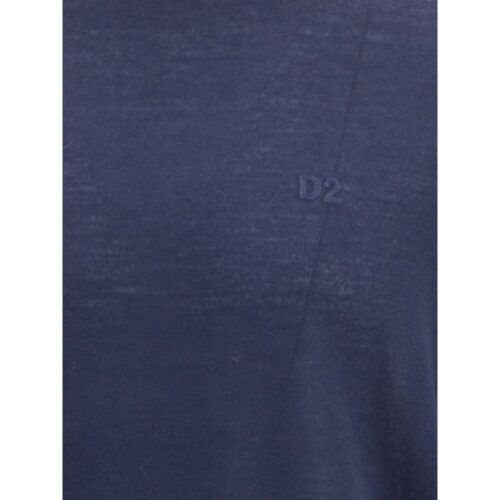 Dsquared² sinine fliisvillane kõrge kaelusega džemper