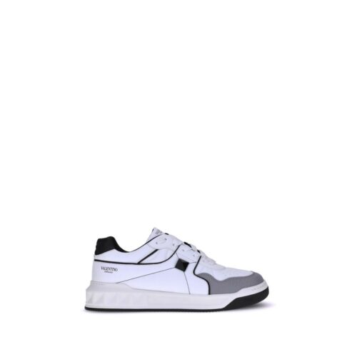 7989427.jpeg Valentino Garavani White Calf Leather Bos Taurus Low Top Sneakers
