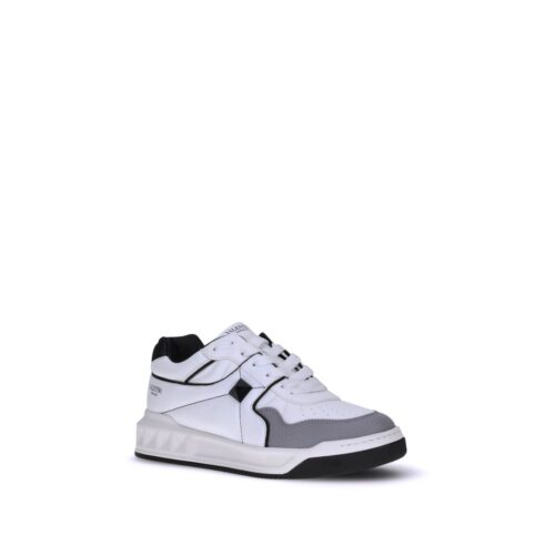 7989429.jpeg Valentino Garavani White Calf Leather Bos Taurus Low Top Sneakers