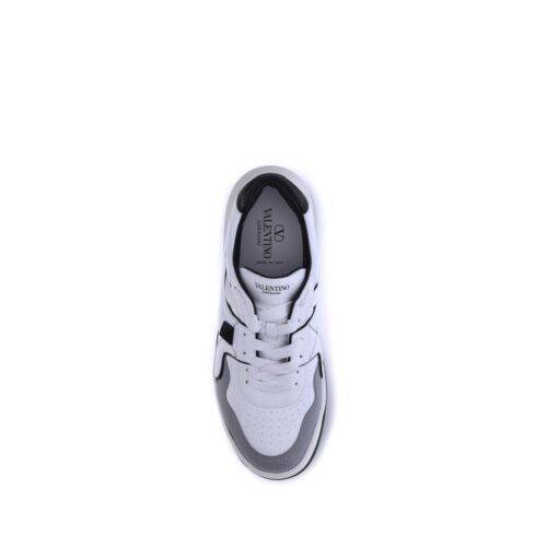 7989435.jpeg Valentino Garavani White Calf Leather Bos Taurus Low Top Sneakers