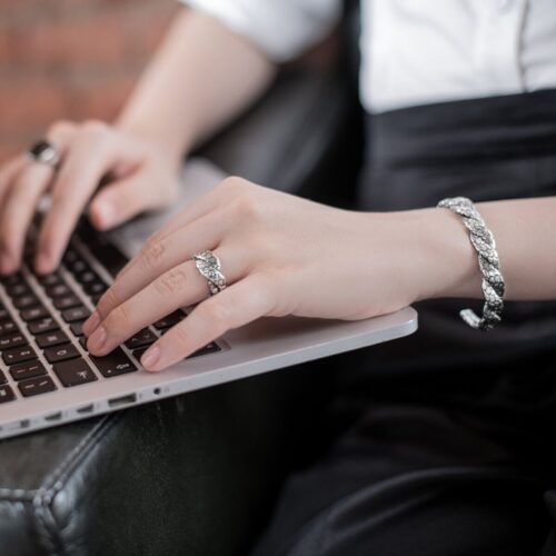 Albert M naiste hõbedane käevõru WSOX00426.S