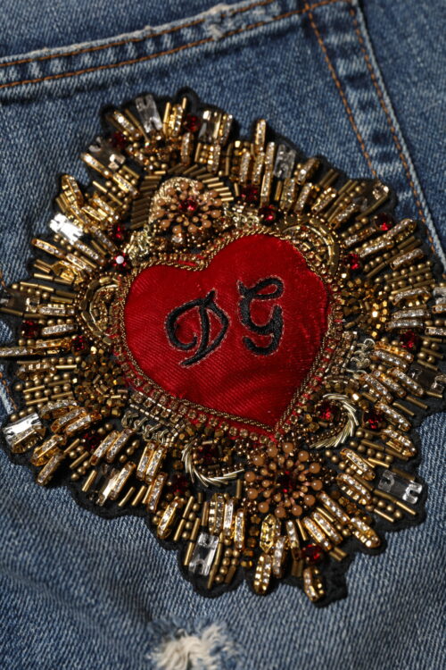 8061803.jpeg Dolce & Gabbana sinised puuvillased boyfriend-stiilis katkised teksad