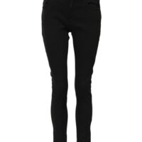 Dolce & Gabbana mustad puuvillased logo skinny keskmise vöökõrgusega teksad