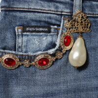 Dolce & Gabbana sinised kivikestega teksad