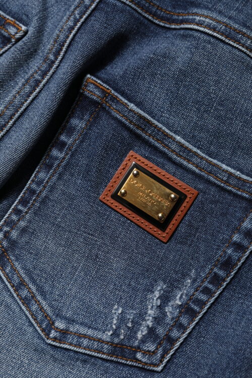 Dolce & Gabbana sinised kivikestega teksad