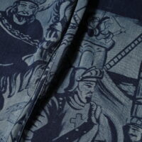 Dolce & Gabbana sinised graafilise prindiga kitsenevad teksad