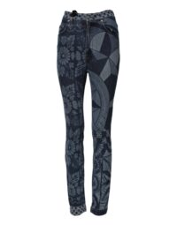 Dolce & Gabbana sinised graafilise mustriga puuvillased skinny teksad