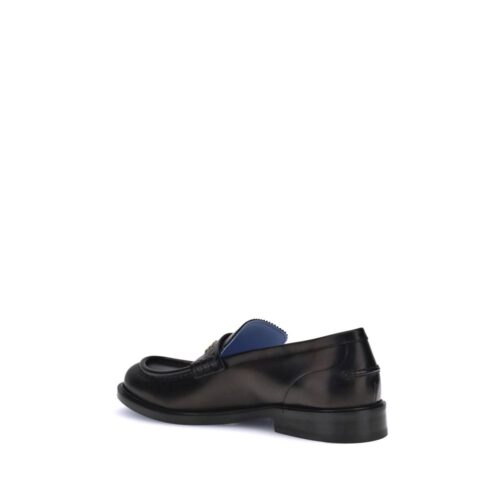 Versace Black slip-on loafrid Bos Taurus