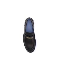 Versace Black slip-on loafrid Bos Taurus