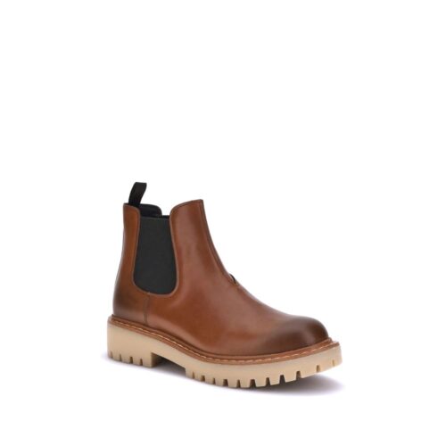 8066760.jpeg Prada Brown Rubber Chelsea Boots
