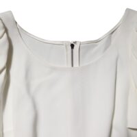 Dolce & Gabbana valge ümara kaelusega lühikeste varrukatega pluus