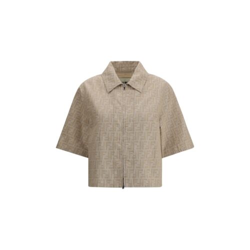 Fendi beež puuvillane teksajakett