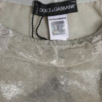 Dolce & Gabbana hallid puuvillased kõrge vöökohaga pitsilised aluspüksid