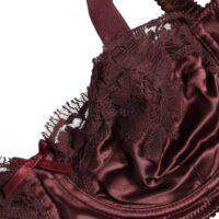 8266470.jpeg Dolce & Gabbana burgundipunane siidist toestatud balconette-rinnahoidja