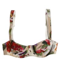 Dolce & Gabbana beež lilleline balconette tugikaartega rinnahoidja