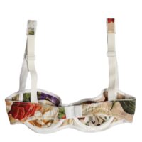 Dolce & Gabbana beež lilleline balconette tugikaartega rinnahoidja