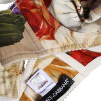 Dolce & Gabbana beež lilleline balconette tugikaartega rinnahoidja