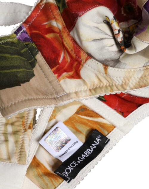 Dolce & Gabbana beež lilleline balconette tugikaartega rinnahoidja