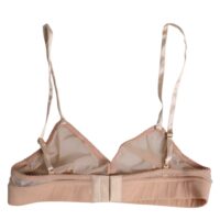 Dolce & Gabbana puudrroosa nailonist DG logoga traadita balconette-rinnahoidja