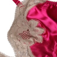 Dolce & Gabbana magentat värvi lillelise pitsiga siidist traadivaba rinnahoidja