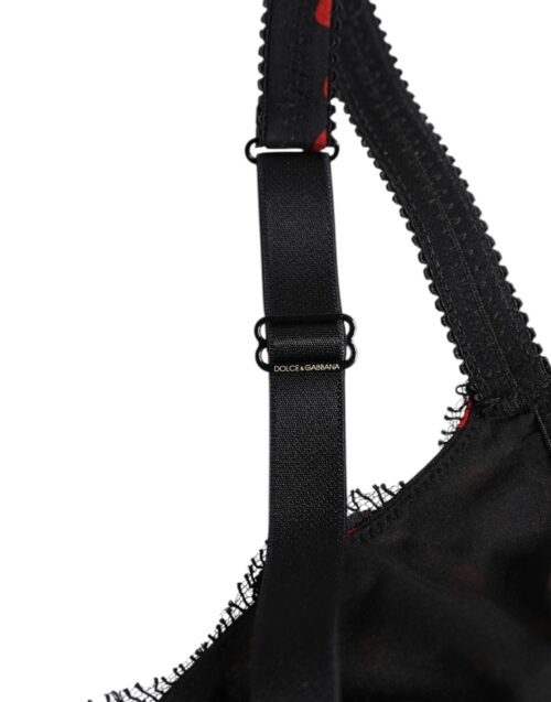 8266911.jpeg Dolce & Gabbana must punaste täppidega polsterduseta balconette-rinnahoidja