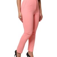 8274849.jpeg Dolce & Gabbana roosad kõrge vöökohaga kitsenevad püksid