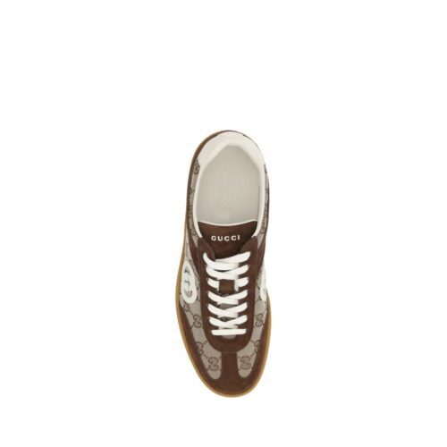 8275584.jpeg Gucci Brown Calf Leather Bos Taurus Low Top Sneakers