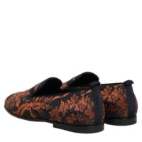 Dolce & Gabbana mustad jacquard-polüestrist turrtaldusega mokassiinkingad