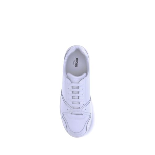 Moschino valged madalad kummitaldadega tossud