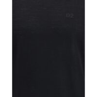 Dsquared² mustast fliisvillast kõrge kaelusega džemper