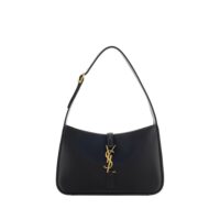 Saint Laurent Black Calf Leather Bos Taurus Handbag