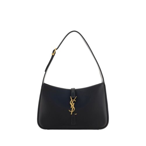 8328258.jpeg Saint Laurent Black Calf Leather Bos Taurus Handbag