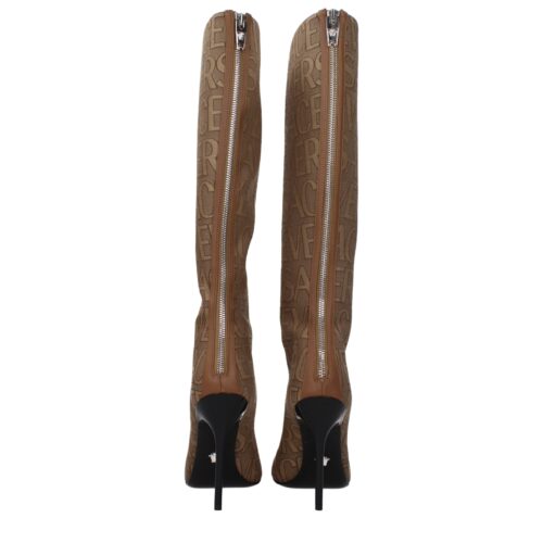 Versace beežid kõrge kontsaga saapad