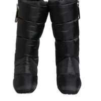 8356009.jpeg Dolce & Gabbana mustad polsterdatud keskmise säärega logokontsaga saapad