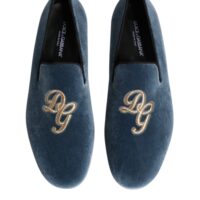 8359458.jpeg Dolce & Gabbana sinised Blue Velvet DG Logo mokassiinkingad