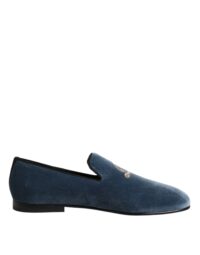 Dolce & Gabbana sinised Blue Velvet DG Logo mokassiinkingad